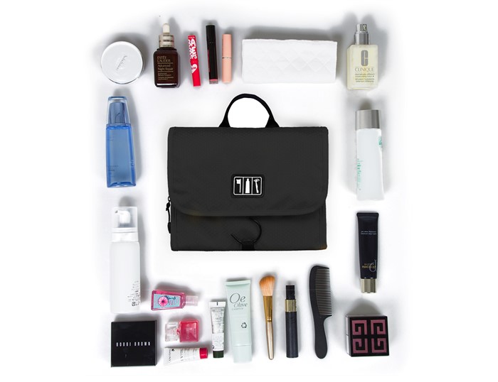 Bagsmart กระเป๋าใส่อุปกรณ์อาบน้ำ คุณภาพสูง ใส่อุปกรณ์อาบน้ำ แขวนได้ สำหรับเดินทาง ท่องเที่ยว (Black)