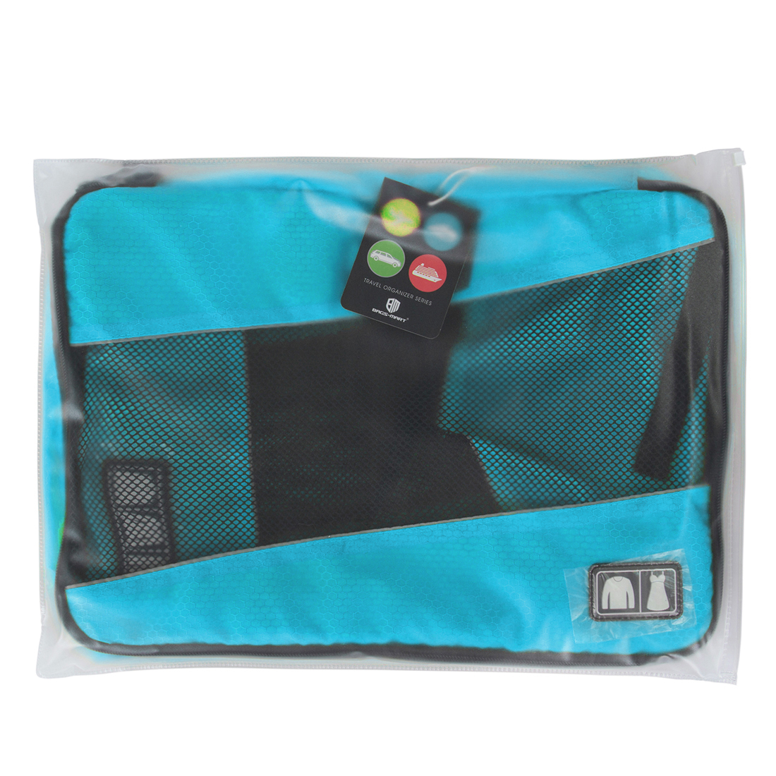 Bagsmart กระเป๋าจัดระเบียบเดินทาง 3 ใบต่อชุด ใส่เสื้อ, กางเกง, กระโปรง, ผ้าขนหนู (Bagsmart Packing Cubes 3-Pcs Travel Organizer)