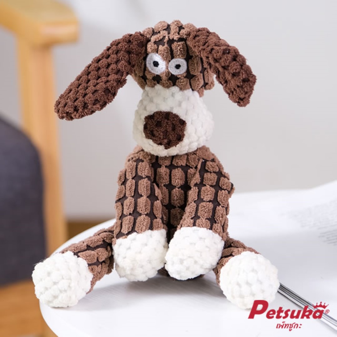 ตุ๊กตาสุนัข Petsuka ของเล่นสัตว์เลี้ยง มีเสียง