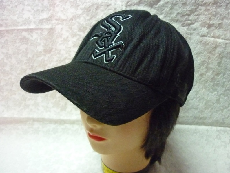 หมวก MLB Sz S-M หมวกดำแต่งข้าง
