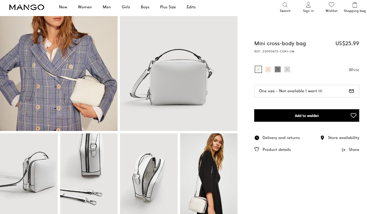 กระเป๋าสะพาย MANGO ของแท้ (ของใหม่)