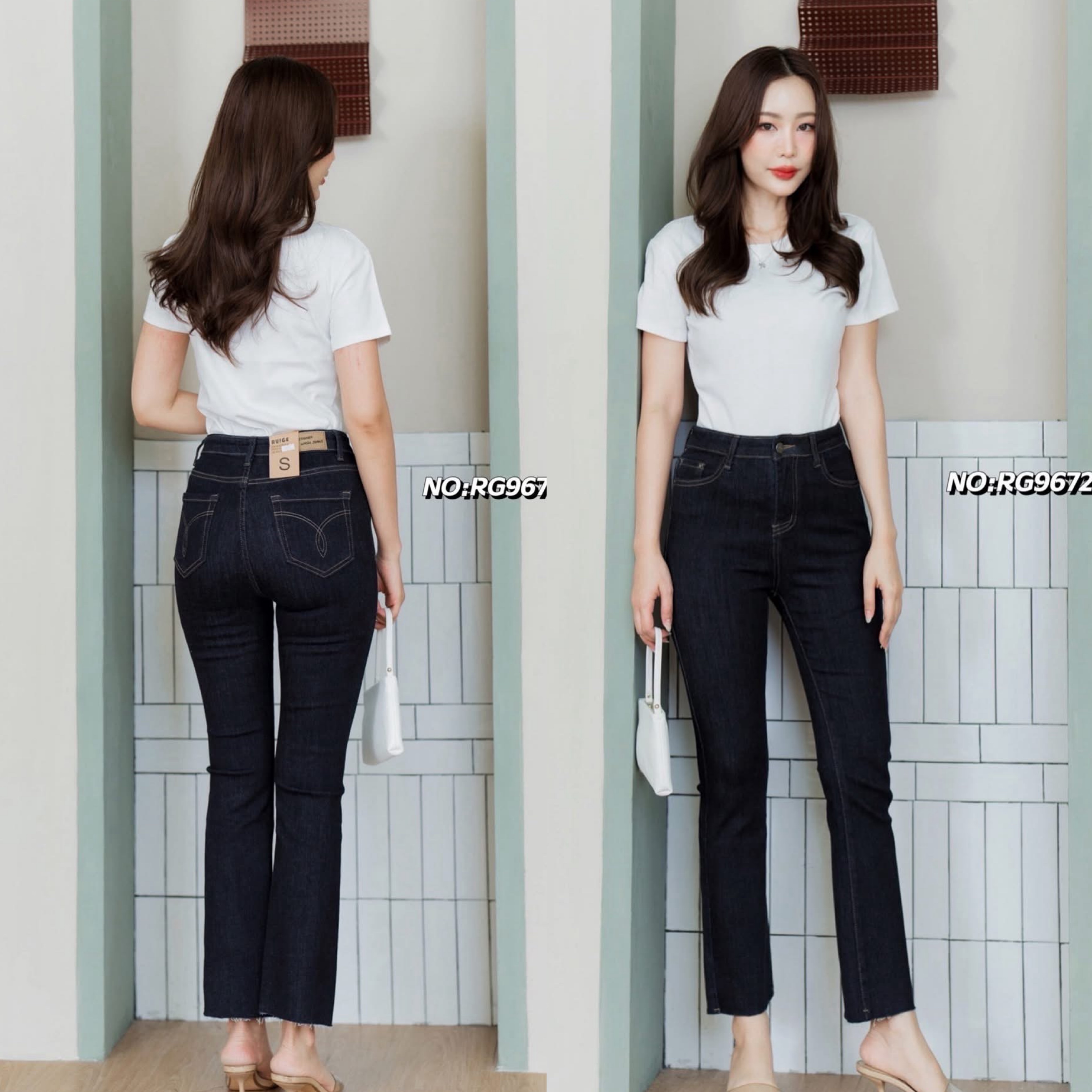 กางเกงยีนส์ทรงขาม้า ดีไซน์ทรงเรียบๆ ดีเทลกระเป๋าหลังสุดเก๋ รุ่นนี้สวยมากๆค่า ใส่ออกมาขาดูเล็กยาวค่ะ ใส่สบาย : สินค้าคุณภาพ (พร้อมส่ง)