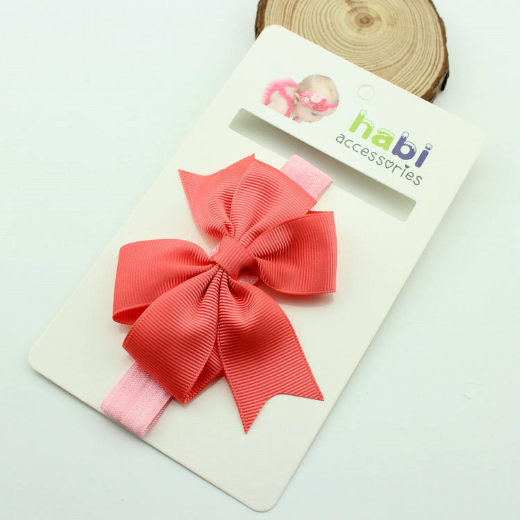 โบว์คาดผมทารก ผ้าคาดผมเด็กอ่อน โบว์เรียบเก๋ คลาสสิค มีหลายสี Mix&Macth ได้ทุกชุด