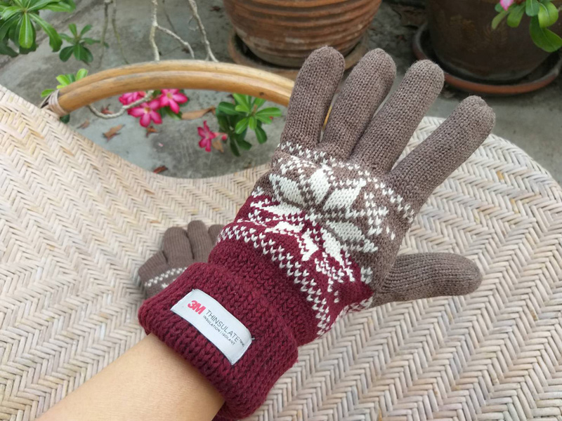 ถุงมือชาย 3M Thinsulate บุผ้าฟลีซด้านใน อุ่นมาก