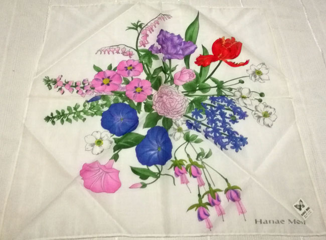 ผ้าเช็ดหน้าแบรนด์ HANAE MORI