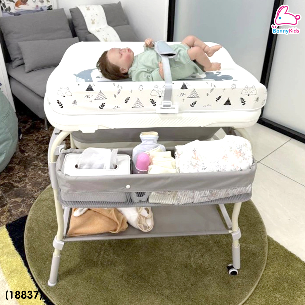 (18837) Bubble beans (บับเบิ้ล บีน) อ่างอาบน้ำ2in1 รุ่น AquaBub อัพเกรดพร้อมสายชาจ USB เเละเบาะเปลี่ยนผ้าอ้อม