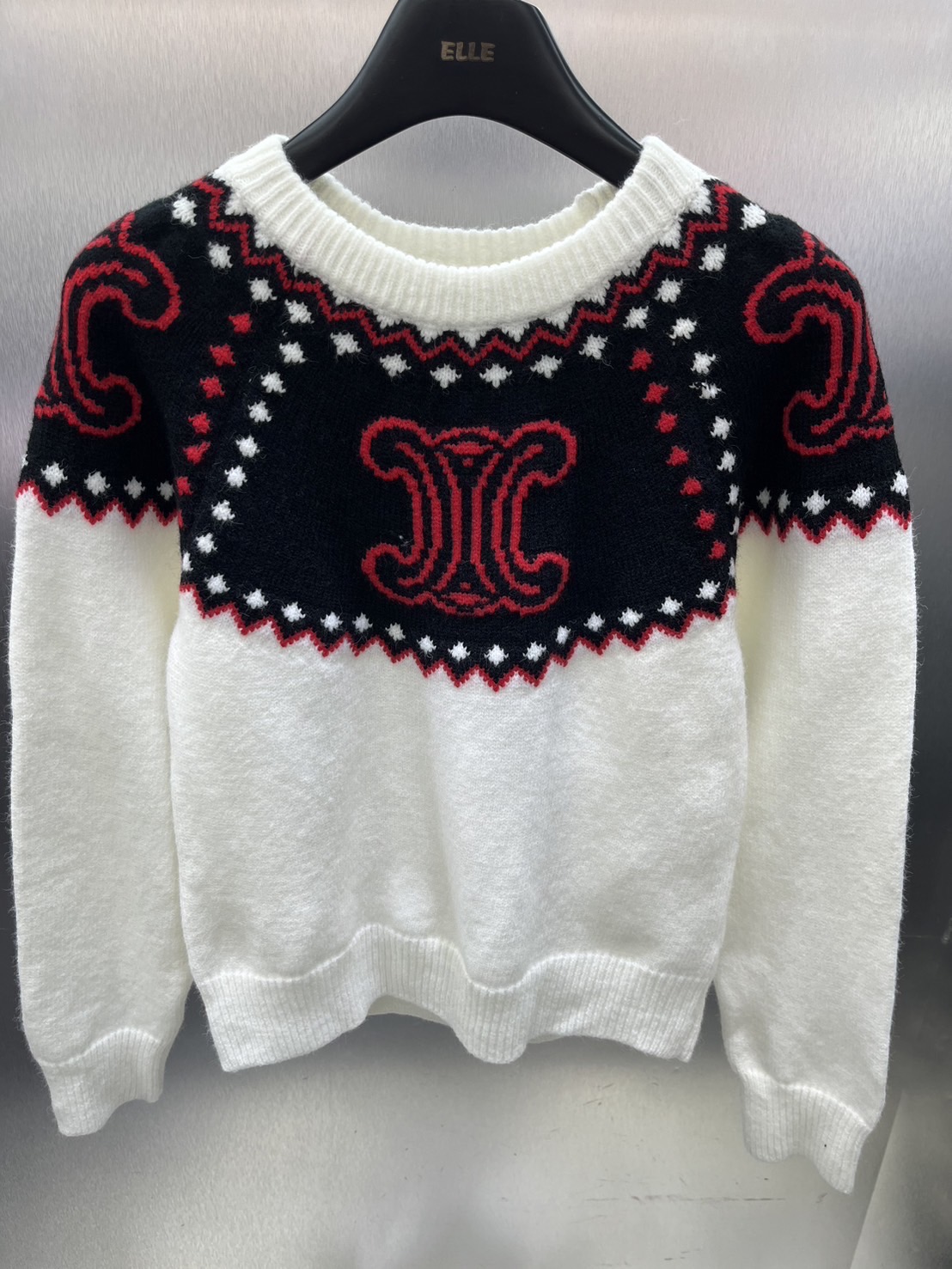 สเวตเตอร์ทอลายVintage สวยเรียบหรู งานไฮเอ็น ใส่สบาย : สินค้าคุณภาพ (พร้อมส่ง)