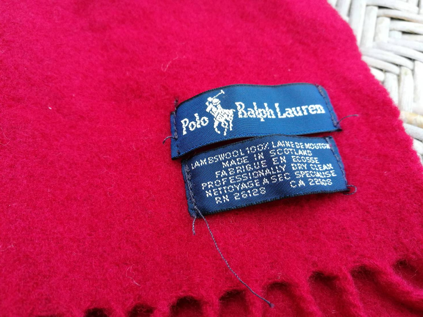 ผ้าพันคอ Polo Ralph Lauren Made in Scottland