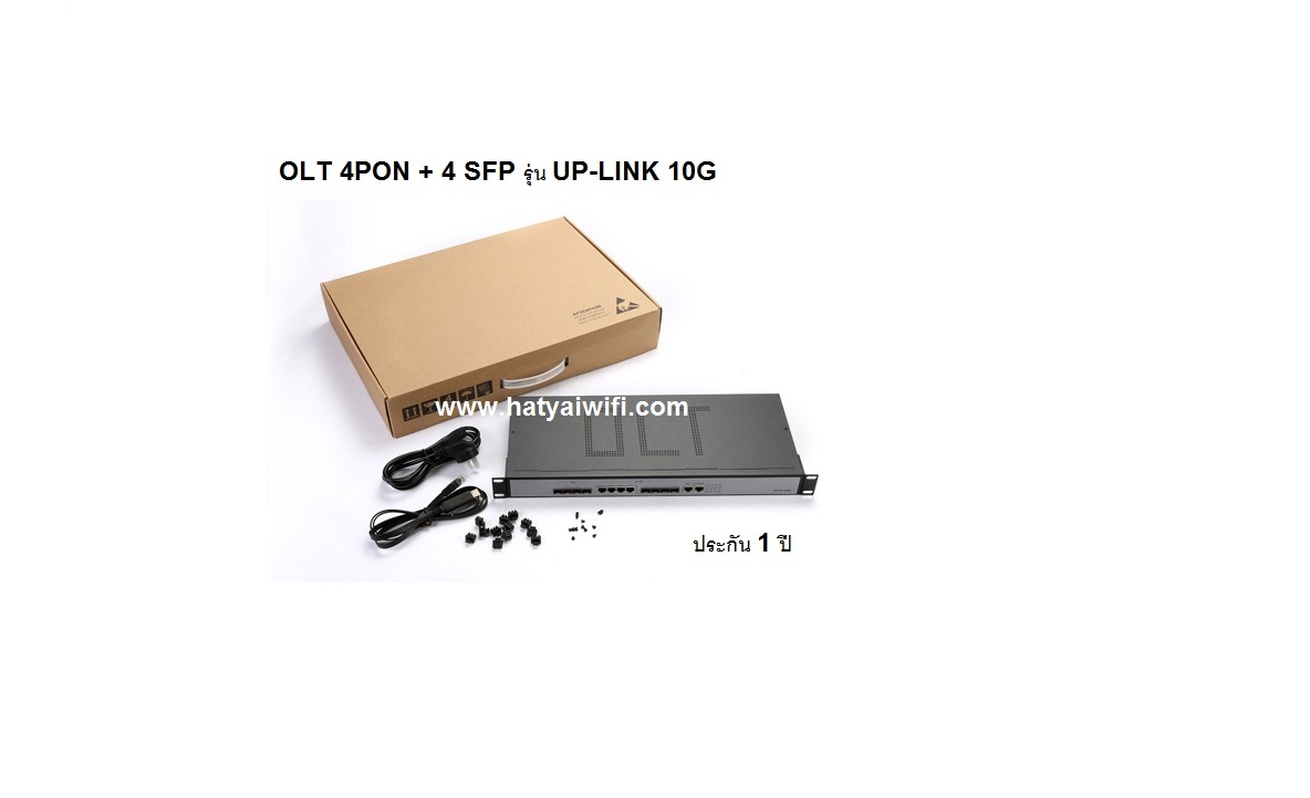OLT 4PON Web config + 4SFP EPON รุ่น UP-LINK 10G
