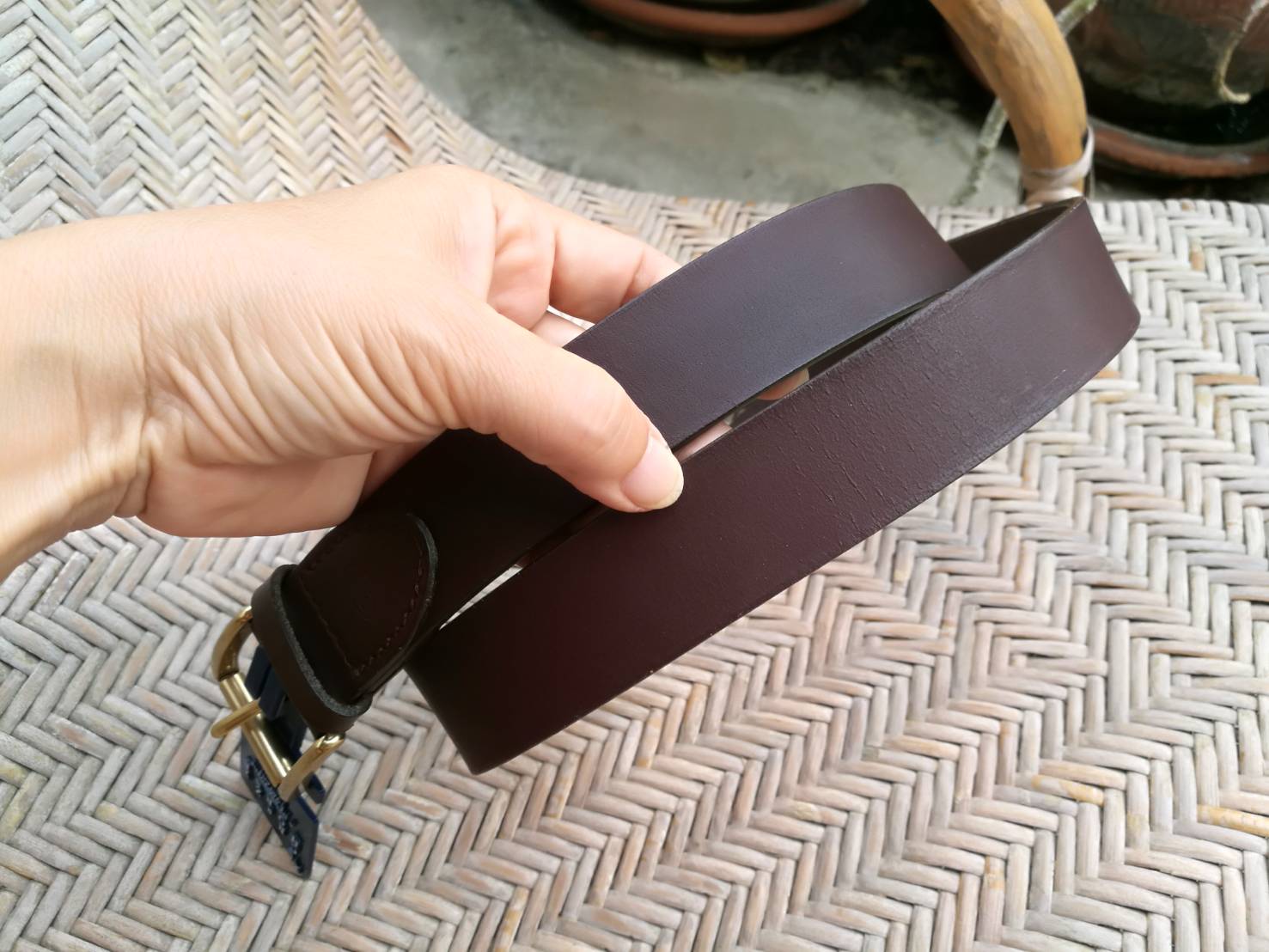 เข็มขัดชาย หนังแท้ GRAZY HORSE (ของใหม่)