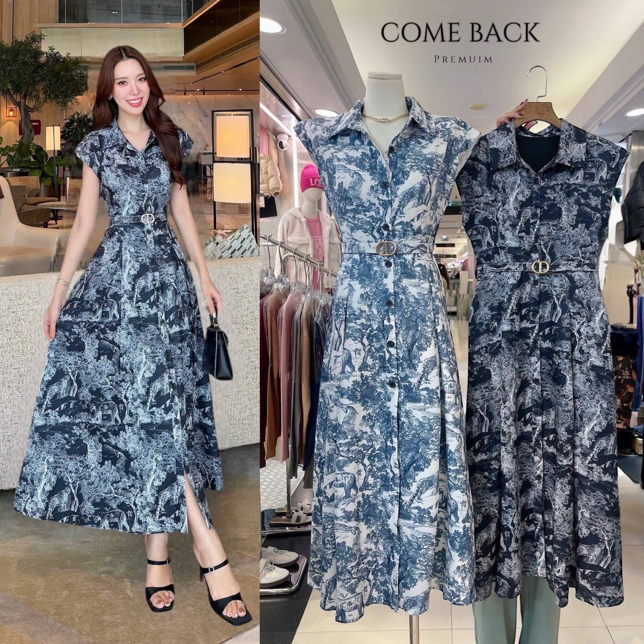 ชุดเดรส แขนสั้น ตัวเสื้อกระโปรงยาวทรงพริ้วสวย พิมพ์ลายกราฟฟิค สวมใส่สบาย คอมพลีทลุคสวย หรู ได้ทุกโอกาส ใส่สบาย : สินค้าคุณภาพ (พร้อมส่ง)