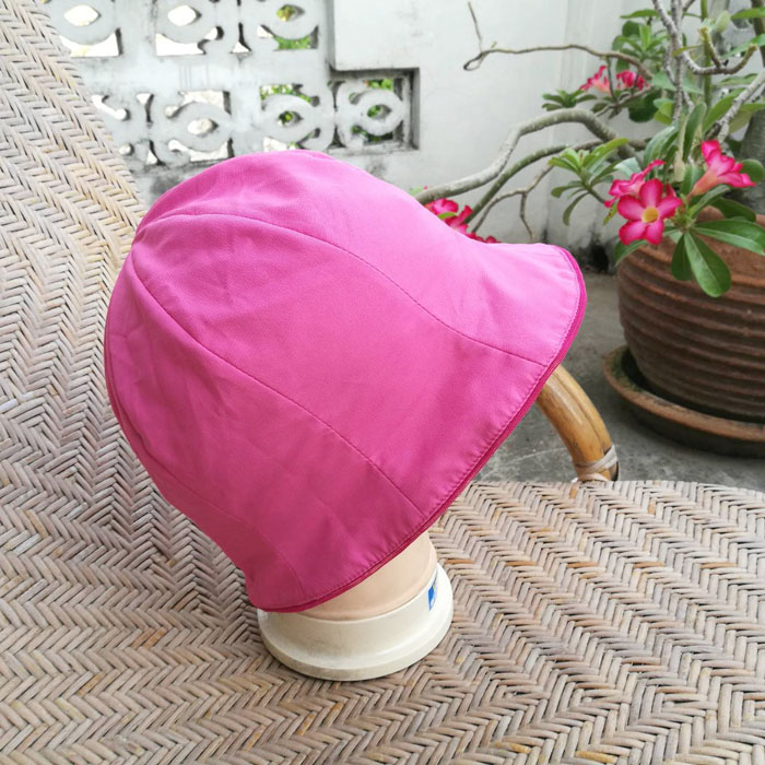 หมวกบักเก็ต สีชมพูแจ่มๆ น่ารักมาก