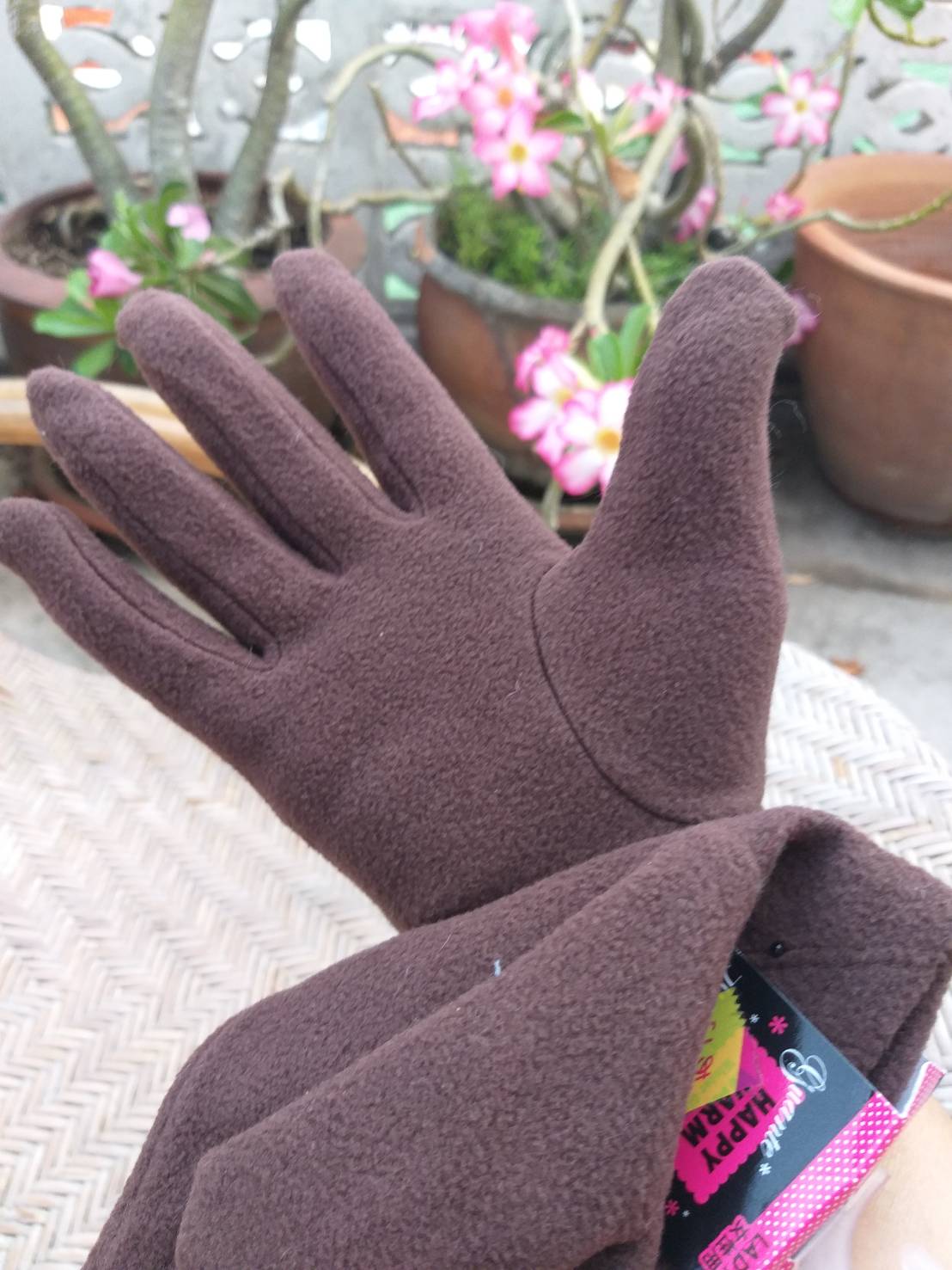 ถุงมือผ้าฟลีซนุ่มๆ (ของใหม่)