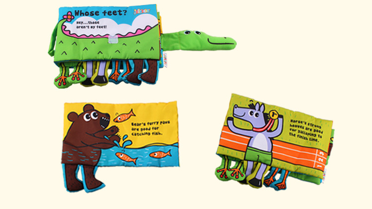 หนังสือผ้า Whose Feet? - Hey...those aren't my feet!