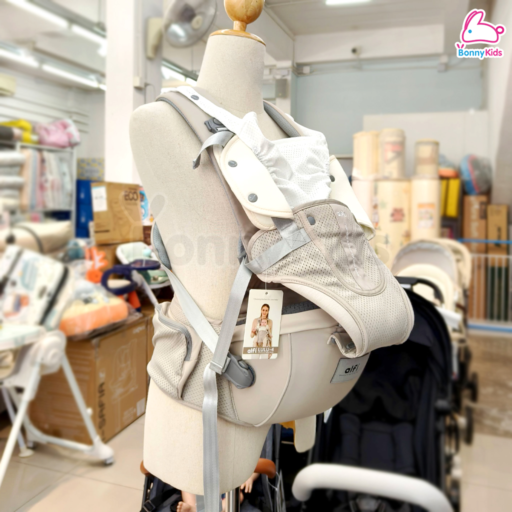Alfi (อัลฟี่) เป้อุ้มเด็ก มัลติฟังก์ชัน Lulu-4 (Air Mesh) & (Air Mesh PRO+) ผ้าน้ำลายออแกนิค 100% (สำหรับเด็กแรกเกิด-3ปี)