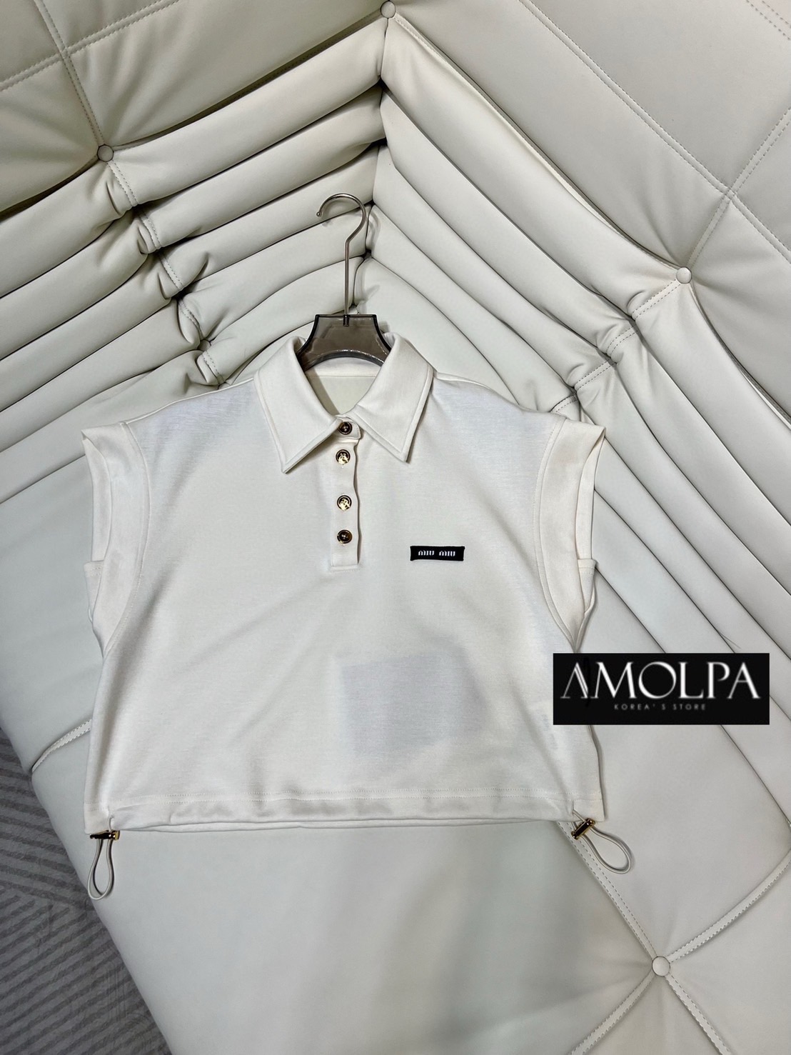 SET MIU MIU งานใหม่ 2024SS งาน Hiend ใส่สวยขับผิว ผ้าเย็นมากๆ ไม่ผิดหวังเลยค้า : สินค้าคุณภาพ (พร้อมส่ง)