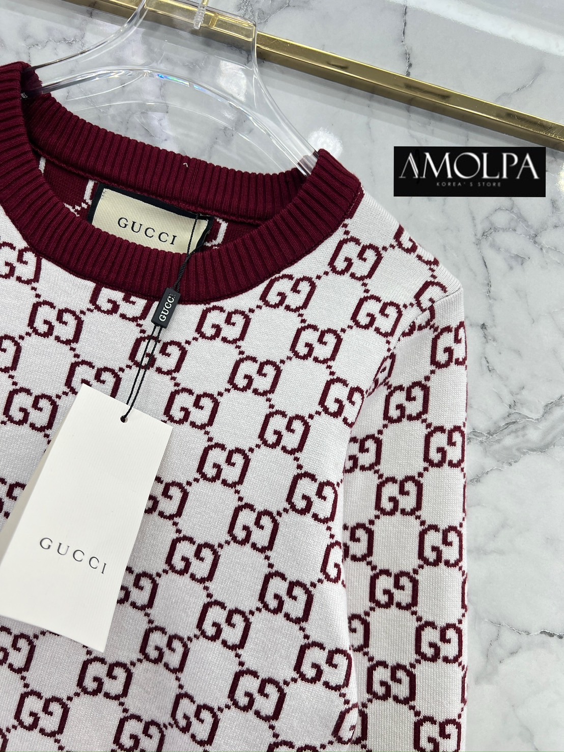 SWEATER GUCCI KNIT งานสวยสุดปังชนช๊อป สวยจี๊ด เนื้อผ้าดีม๊าก ผ้าใส่สบายมาก ห้ามพลาด ใส่สบายสุดๆ ใส่สบาย : สินค้าคุณภาพ (พร้อมส่ง)