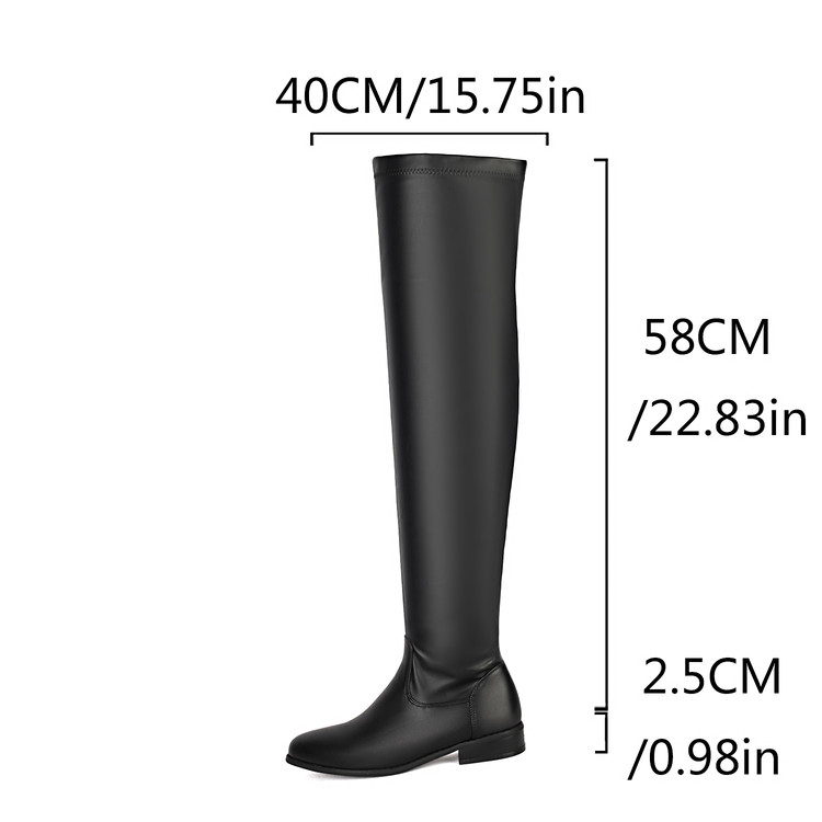 รองเท้าไซส์ใหญ่ 46 48 Long Boot Matte บู้ทยาวไซส์ใหญ่ บู๊ทยาวเหนือเข่าไซส์ใหญ่ CHOWY KR1212