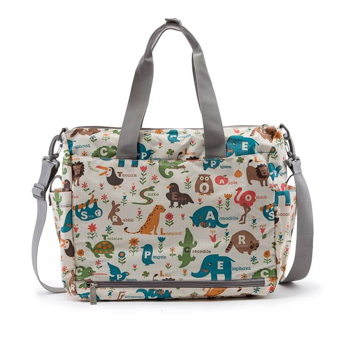 Ecosusi กระเป๋าคุณแม่ กระเป๋าสัมภาระคุณแม่ กระเป๋าแม่ลูกอ่อน แขวนรถเข็นเด็กได้ หิ้ว หรือสะพายไหล่ได้ (ลายสัตว์ต่างๆ)