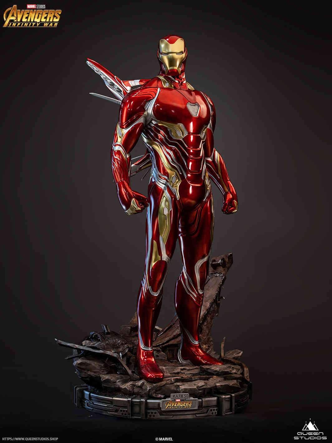 [เปิดจอง] Queen Studios 1/2 Scale Iron Man MK50