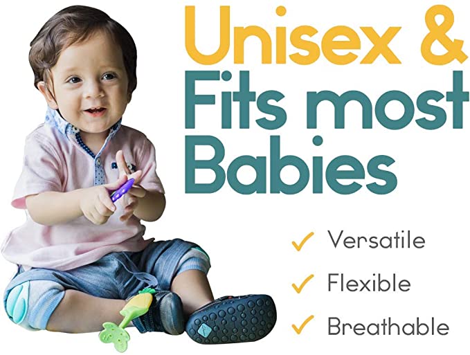 สนับเข่าเด็กเล็ก หัดเดิน-หัดคลาน บุฟองน้ำกันกระแทกหัวเข่า Baby Knee Protection Pad