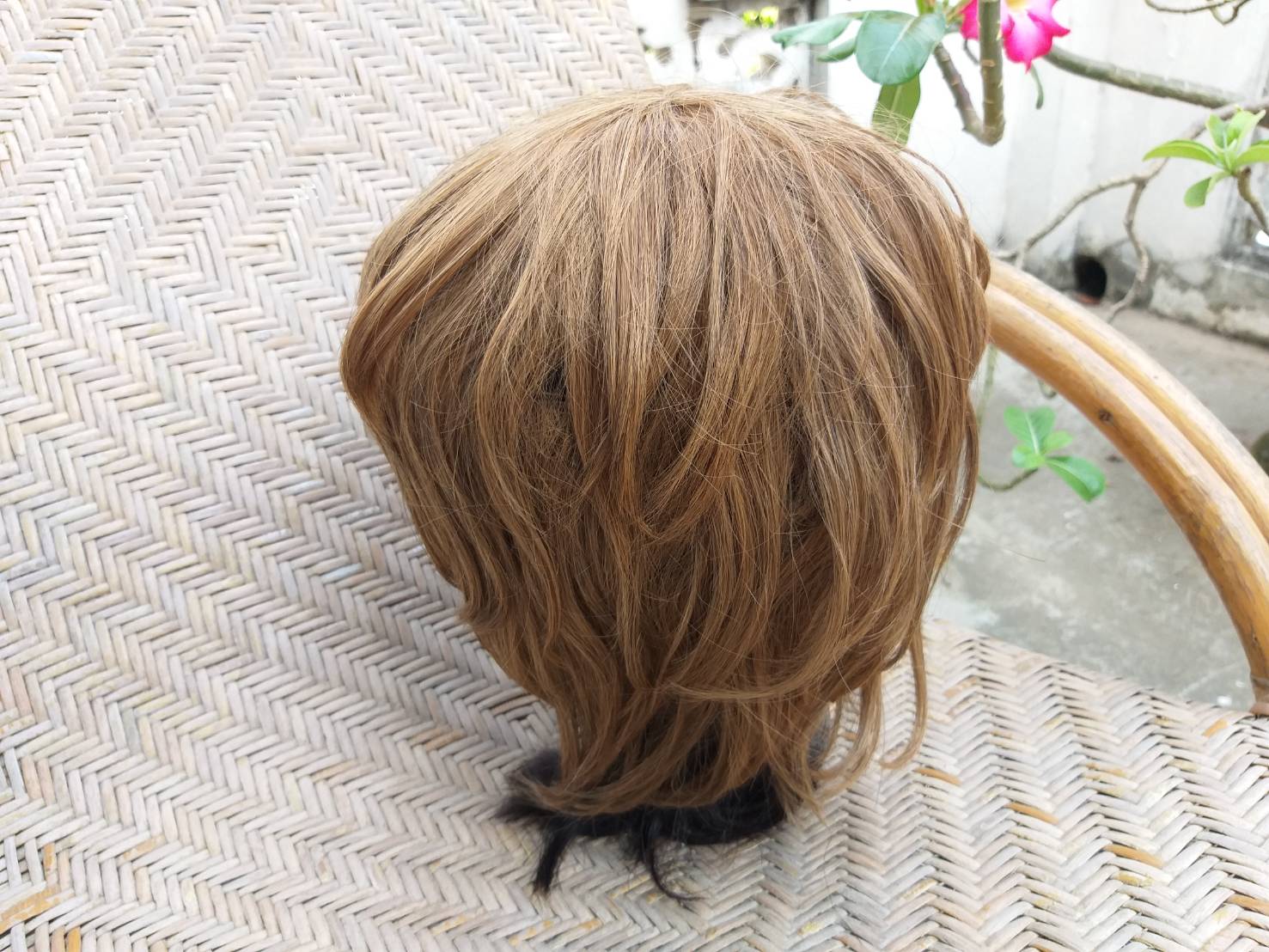 วิกผมสั้นวอลลุ่ม สีบรอนด์ทอง น่ารักมากกก