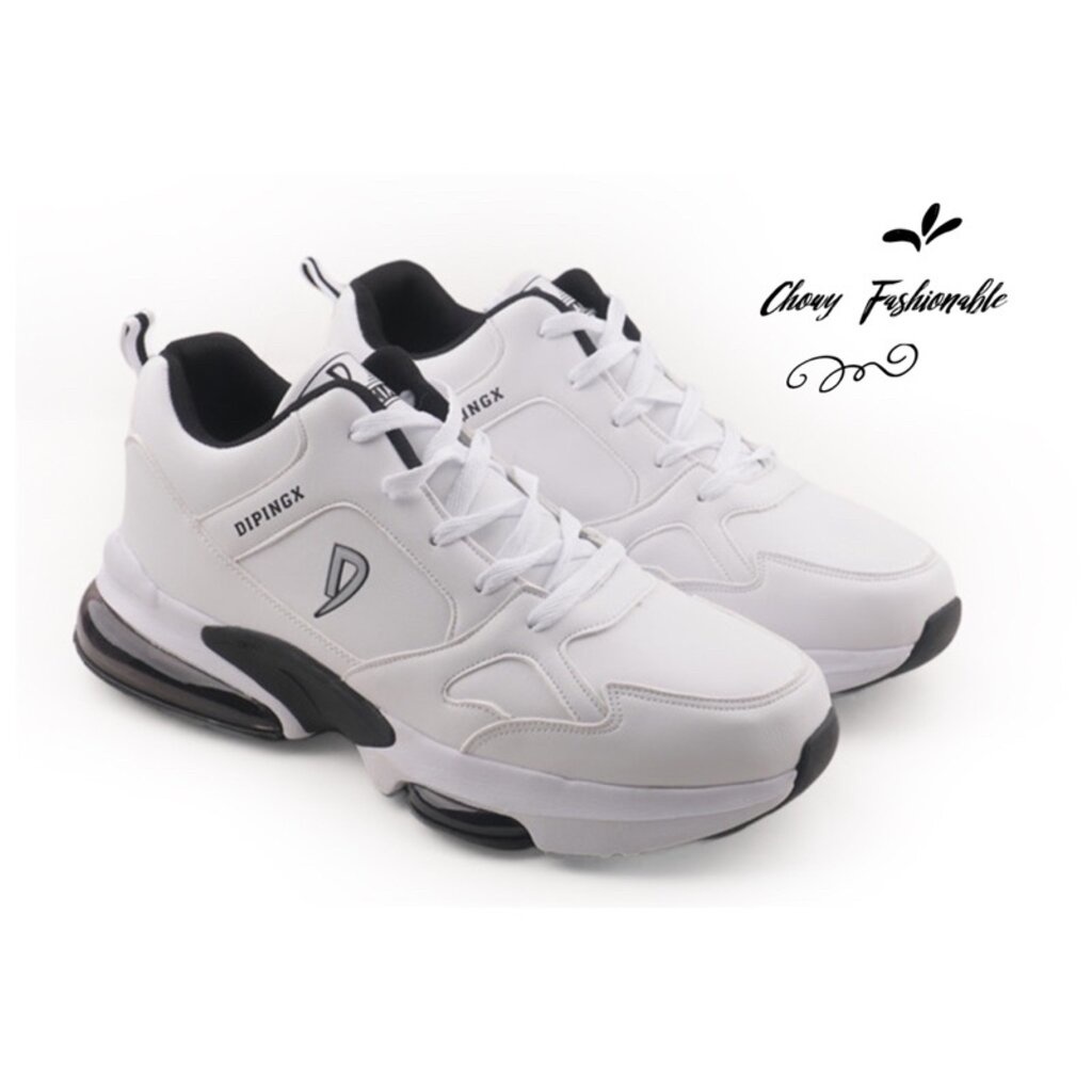 รองเท้าผ้าใบผู้ชายไซส์ใหญ่ 45-54 ผ้าใบชายสีขาว KR1106