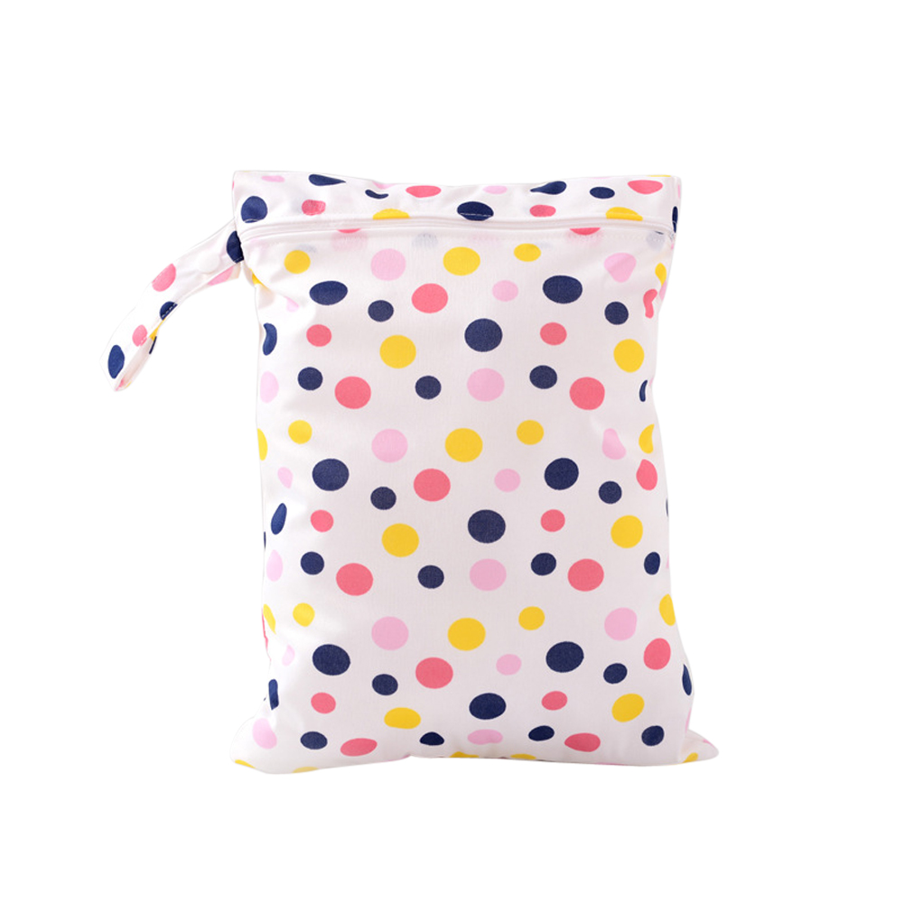 กระเป๋าใส่ผ้าเปียก ถุงผ้าเปียก ใส่กางเกงผ้าอ้อมรอซัก Baby Wet Bag