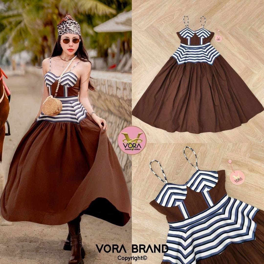 Dress ยาว สายเดี่ยว ช่วงอกมีฟองน้ำจัดทรงให้ค่ะ ช่วงเอวเข้ารูป ชายกระโปรงจับจีบบานสวย เนื้อผ้าหนามีน้ำหนัก เป็นทรงสวยมากค่ะ ซับในทั้งชุด ใส่สบาย : สินค้าคุณภาพ (พร้อมส่ง)