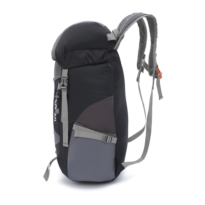 กระเป๋าเป้พับเก็บได้ ขนาด 35 ลิตร น้ำหนักเบา ผลิตจากโพลีเอสเตอร์ กันน้ำ ทนทาน เหมาะสำหรับเดินทาง ท่องเที่ยว