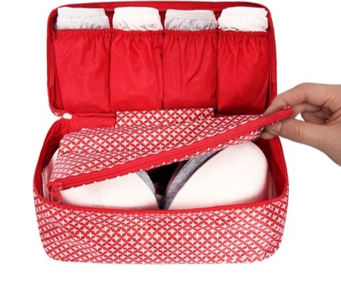 DINIWELL กระเป๋าใส่ชุดชั้นใน กางเกงใน รุ่นพิเศษ เหมาะทั้งหญิง และชาย ช่องเยอะ ผลิตจากโพลีเอสเตอร์คุณภาพสูง กันน้ำ