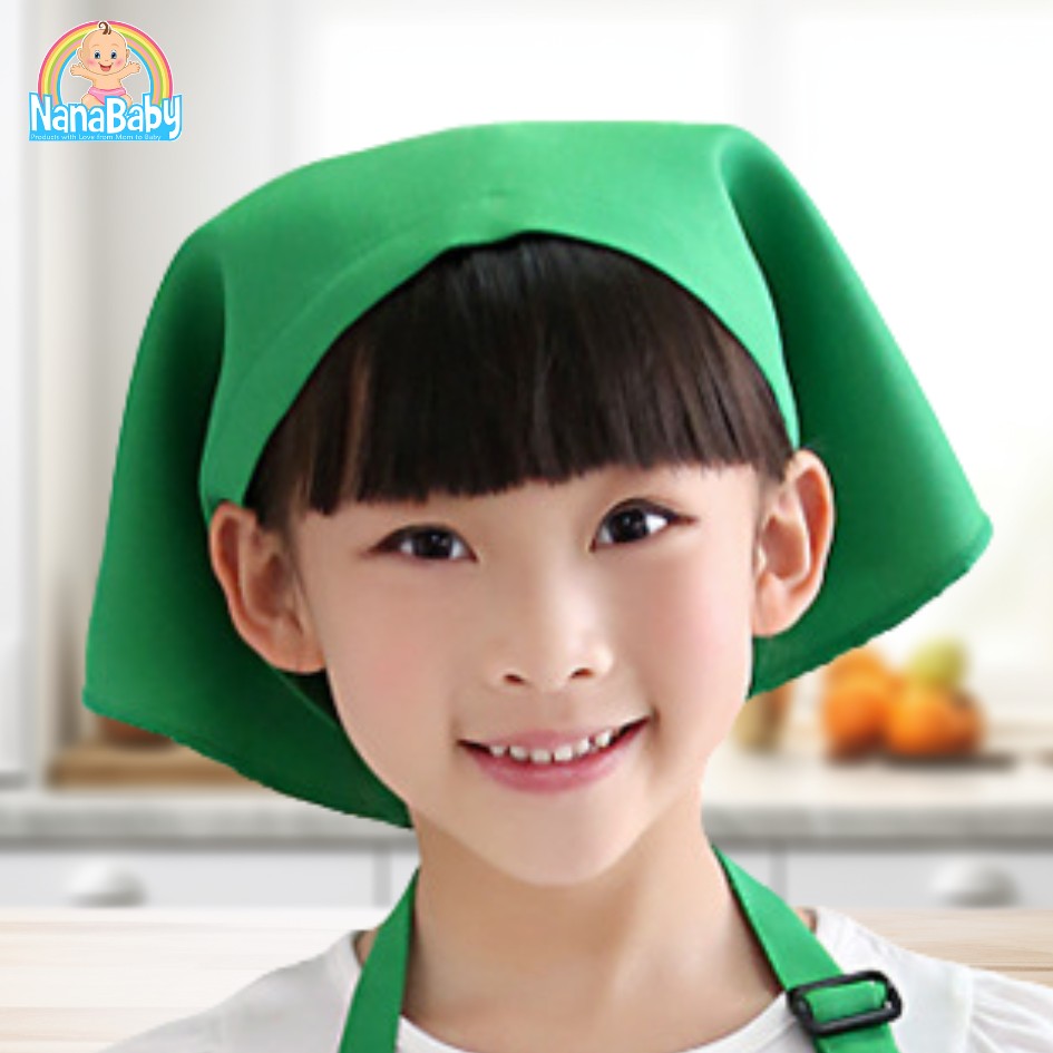 NanaBaby หมวกเชฟเด็ก หมวกกุ๊กเด็ก หมวกทำอาหารเด็ก หมวกทำครัวเด็ก ชาย/หญิง