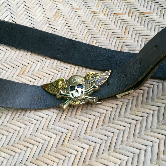 เข็มขัดชาย หัวเหล็กหัวกะโหลก สวยมาก