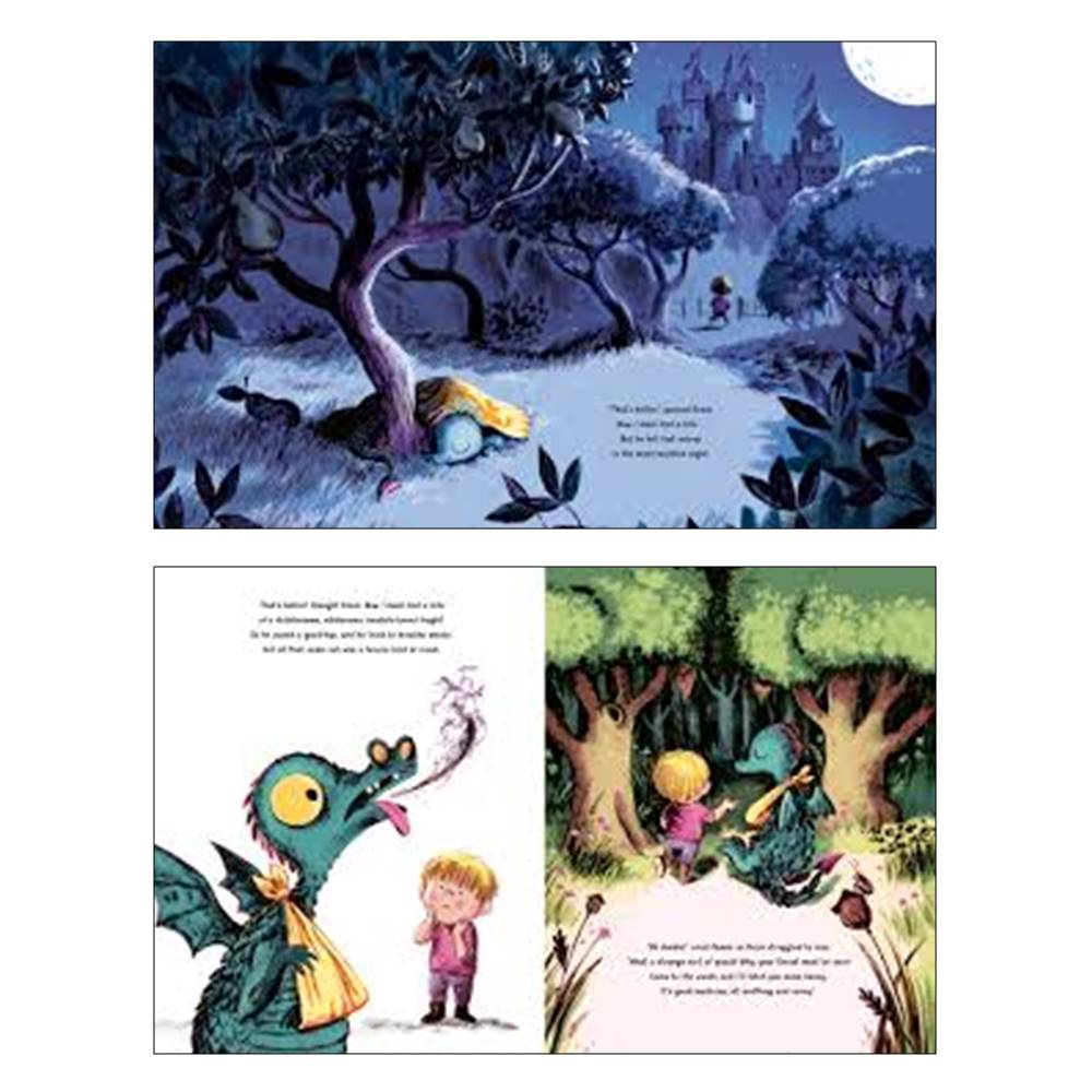 Elli Woollard & Benji Davies : The Dragon and the Nibblesome Knight นิทานภาพปกอ่อน จากผู้สร้างสรรค์ The Giant of Jum