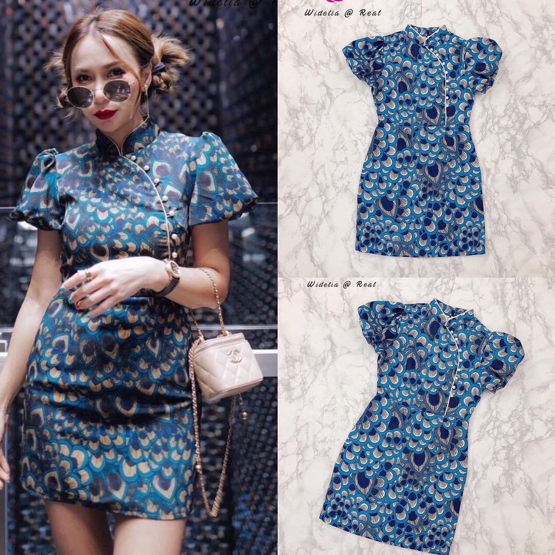 Dress เดรสกี่เพ้าแสนสวย คุณขาใครไวใครได้ รุ่นนี้งานคือปังมาก เนื้อผ้าโครตดีขอบอก สินค้าคุณภาพ (พร้อมส่ง)