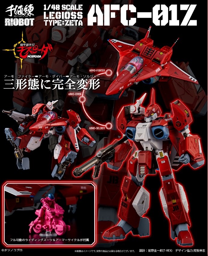 พร้อมส่ง RIOBOT Mospeada 1/48 AFC-01Z Legioss Zeta