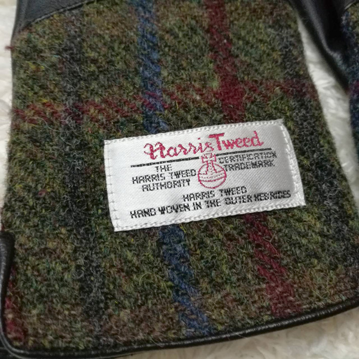 ถุงมือหนัง ขนสัตว์ HARRIS TWEED ติดลบ (ของใหม่)