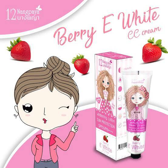 โลชั่นผิวขาวกันแดด เบอร์รี่อีไวท์ SPF50 PA++++ กลิ่นสตรอเบอร์รี่ (Berry E White) ขนาด 100 กรัม ► โลชั่นเพื่อผิวขาวกระจ่างใส พร้อมป้องกันแสงแดด แบบ 2in1 สูตรกันน้ำ กันเหงื่อ ผิวขาวขึ้นเมื่อใช้อย่างต่อเนื่อง กลิ่นหอมอ่อนๆ ไม่เหนอะหนะ สารสกัดจากธรรมชาติ