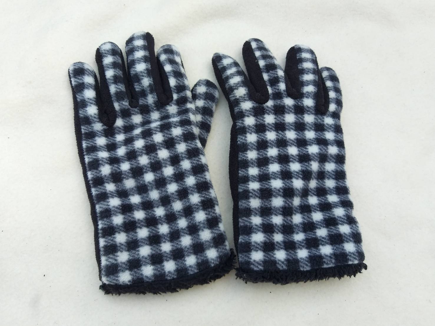 ถุงมือผ้าฟลีซ หนานุ่ม 2 ชั้น อุ่นมากกก