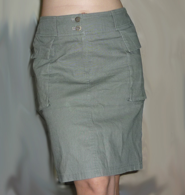 #1กระโปรงผ้าเนื้อดี สวยเรียบดูดีมาก 28-34-18 (ของใหม่)