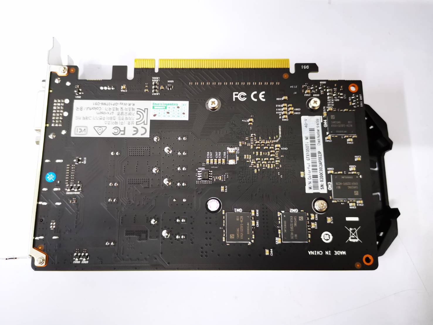 (10,900)การ์ดจอ VGA Colorful GeForce GTX 1050 Ti 4G DDR5 128Bit