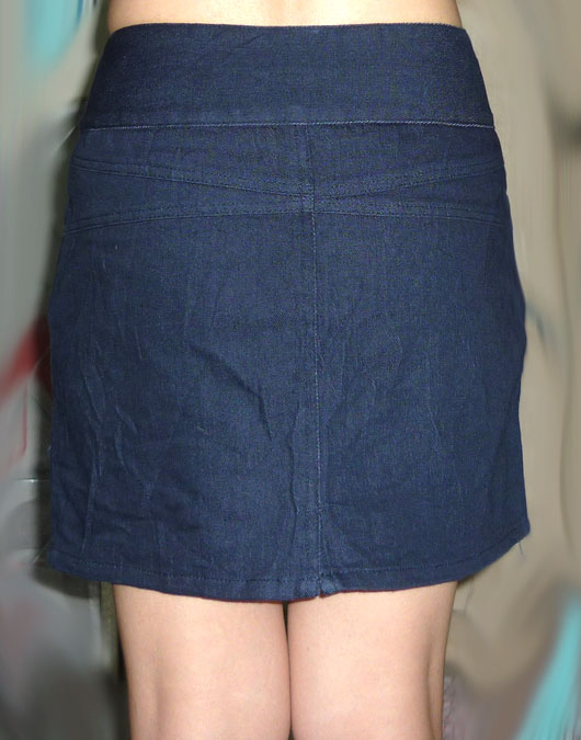 กระโปรงยีนส์เนื้อยืด ดีไซน์หวานๆ 27.5-36-14
