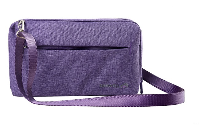 DINIWELL กระเป๋าสะพายข้าง ขนาดกลาง พาดลำตัว กันน้ำ ช่องเยอะ คุณภาพดี สายสะพายเงาสวย มี 5 สีให้เลือก