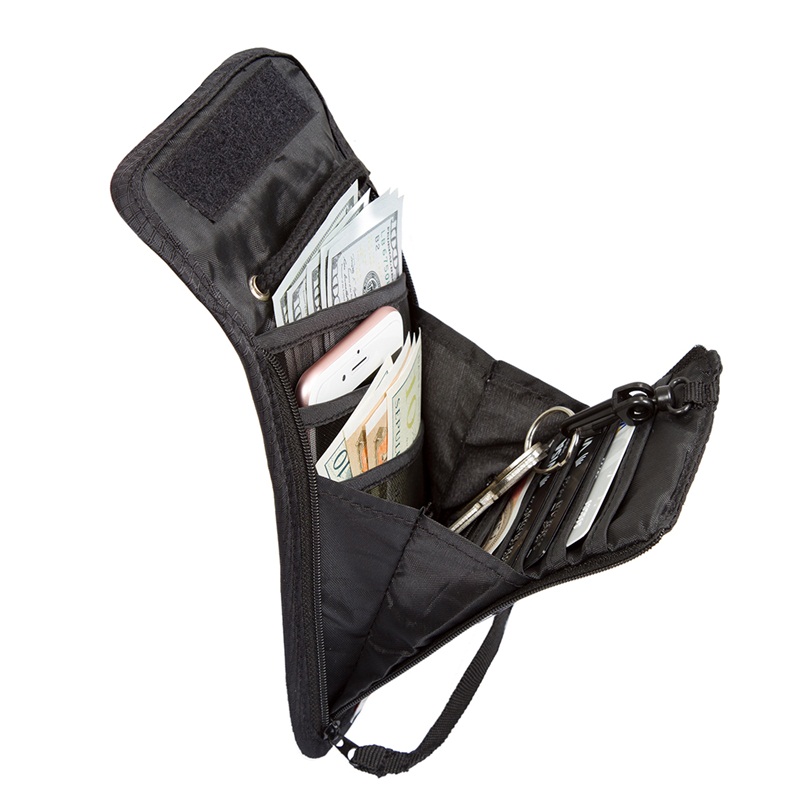 ฺBagsmart กระเป๋าใส่พาสปอร์ตแบบห้อยคอ ป้องกันการขโมยข้อมูลบัตรเครดิตด้วยคลื่น RFID มี 3 สีให้เลือก