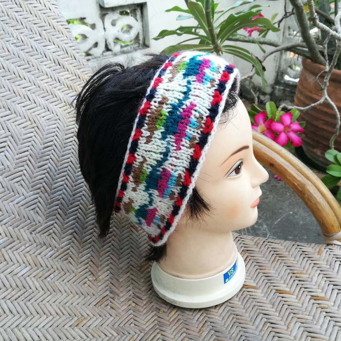 ที่คาดผม ผ้าคาดผม ไหมพรม TITICACA