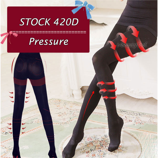 ถุงน่องขาเรียว 420D ปลายปิด ใส่ปุ๊บ ขาเรียวปั๊บ รุ่นผ้าหนา