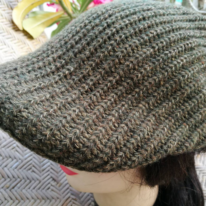 หมวกติงลี่ หมวกแฟลตแค็ป เป็นไหมพรม สวยมาก