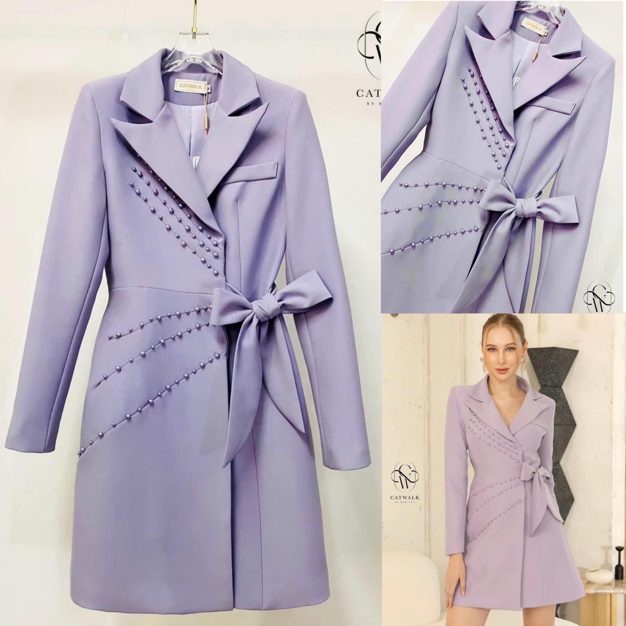 เดรสปกเทเล่อร์ ทรงเข้ารูป ป้ายหน้าแต่งมุก เนื้อผ้าเกรดเอ เนื้อนุ่มใส่สบาย : สินค้าคุณภาพ (พร้อมส่ง)