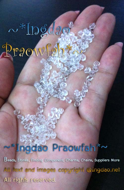 A5301- CR4 คริสตัลอะครีลิค 4 มิล. สีขาว (10 กรัม / 10 บาท)