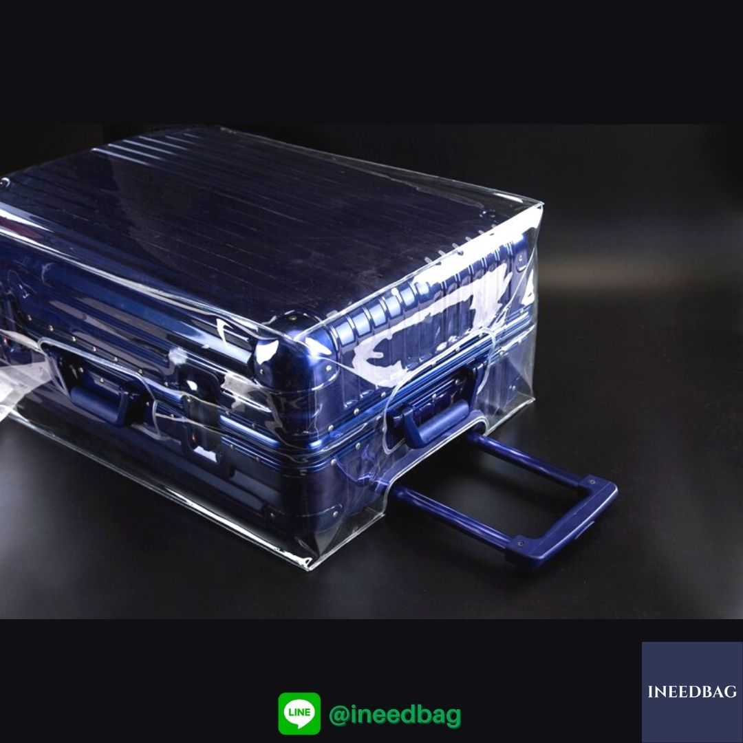 (PVC ขอบใส 22") ผ้าคลุมกระเป๋าเดินทาง ขนาด 22 นิ้ว ผลิตจาก PVC ใส หนาขึ้น ไม่มีตะเข็บ ตีนตุ๊กแกใหญ่